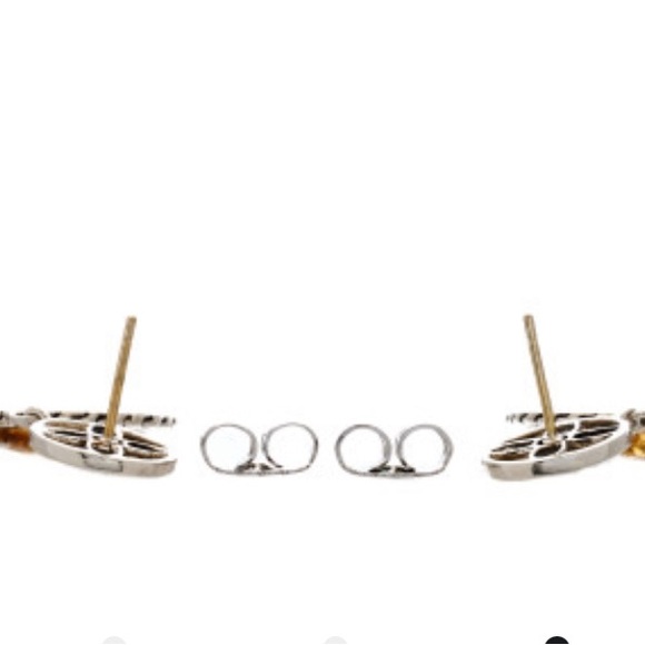 JOHN HARDY Sterling Silver & 18K Yellow Gold Citrine Batu Kawung Drop Earrings - Picture 4 of 4